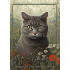 DUTCH LADY DESIGNS GREETING CARD Cats 1